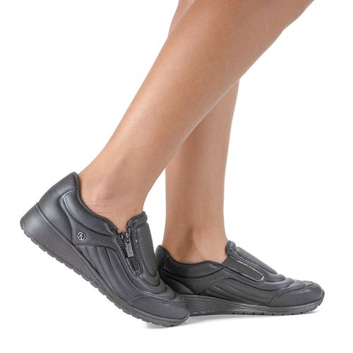 Tênis Kolosh  Casual de Calce Fácil Preto