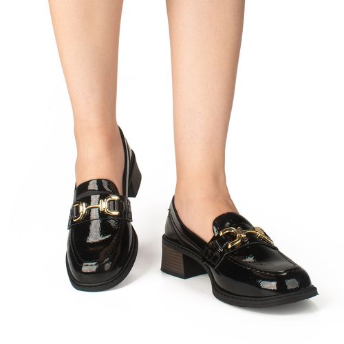 Sapato Dakota  Loafer Preto em Verniz