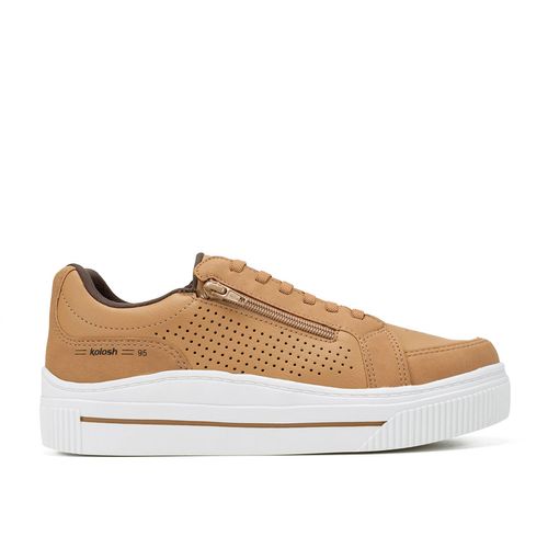 Tênis Kolosh Casual Masculino de Calce Fácil Caramelo