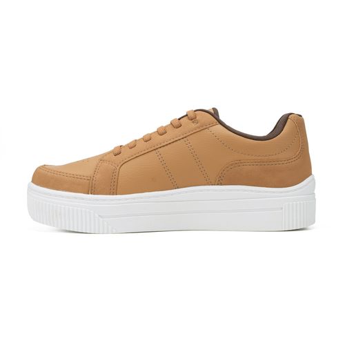 Tênis Kolosh Casual Masculino de Calce Fácil Caramelo