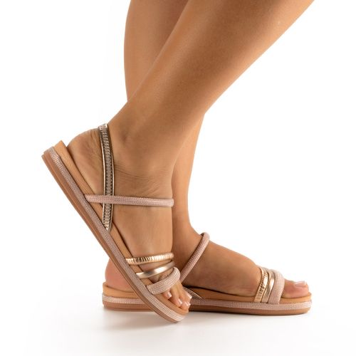 Sandália Mississipi  Flatform Metalizada
