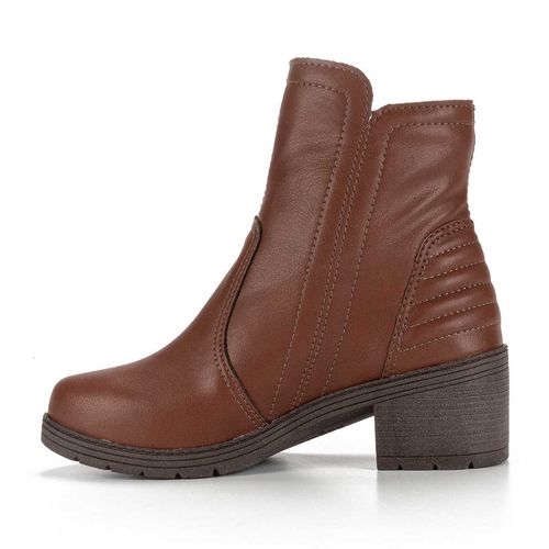 Bota Pink  Cats Infantil de Cano Curto Marrom