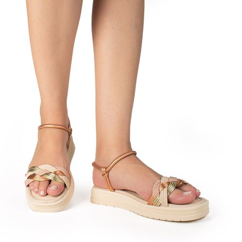 Sandália Dakota  Flatform Bege