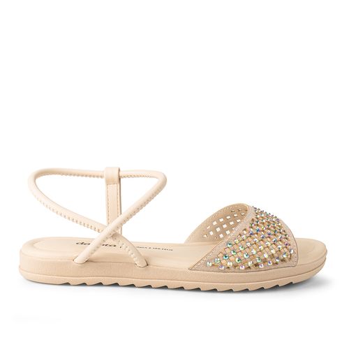 Sandália Dakota Flatform Bege Claro
