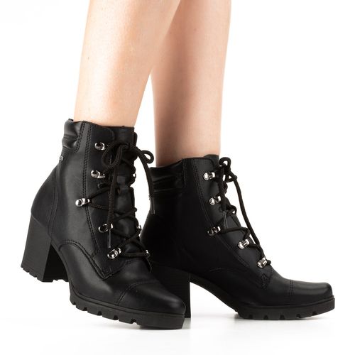 Bota Coturno  Dakota de Salto Bloco Preta