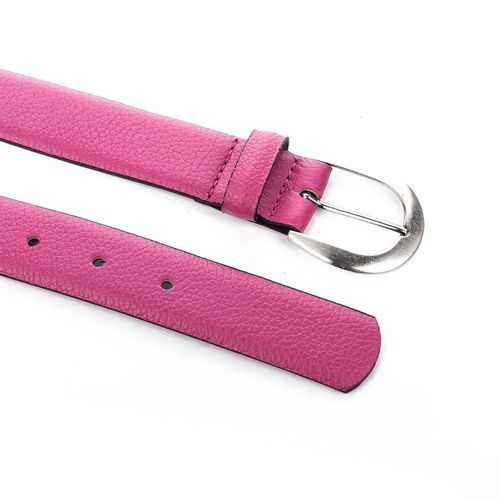 Cinto Dakota  de Couro Rosa