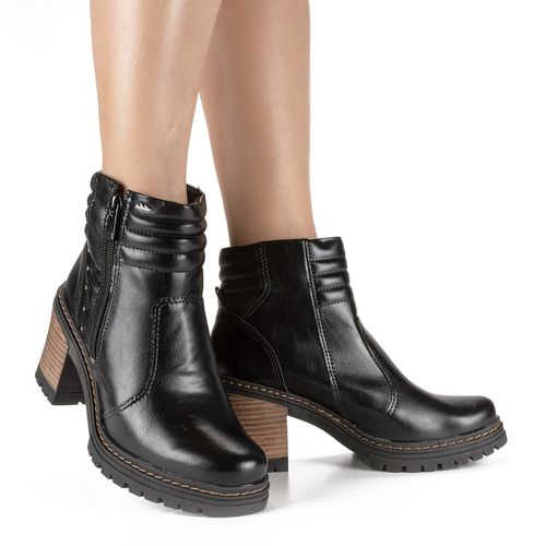 Bota Dakota de Cano Curto Preta