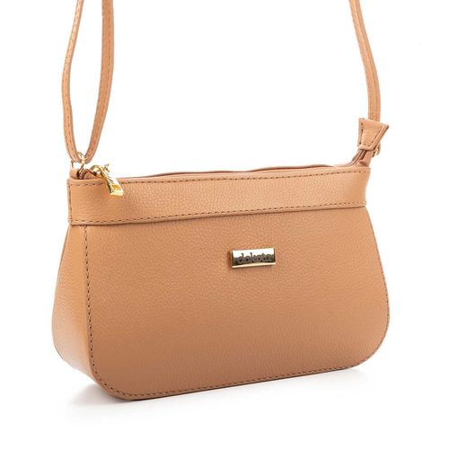 Bolsa Dakota  de Couro Bege