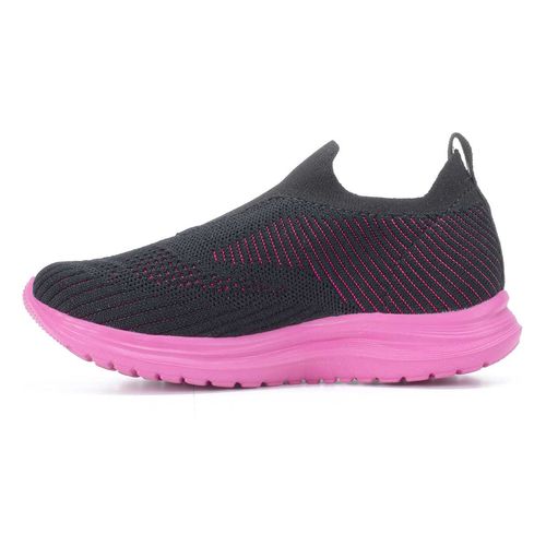 Tênis Kolosh Infantil Esportivo Preto e Rosa