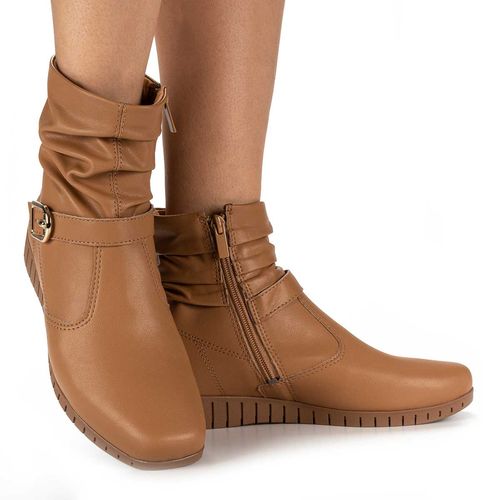 Bota Campesí de Cano Curto Caramelo
