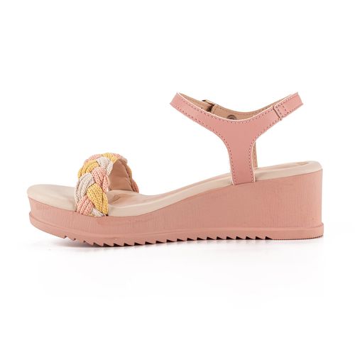 Sandália Pink  Cats Infantil Anabela Rosa