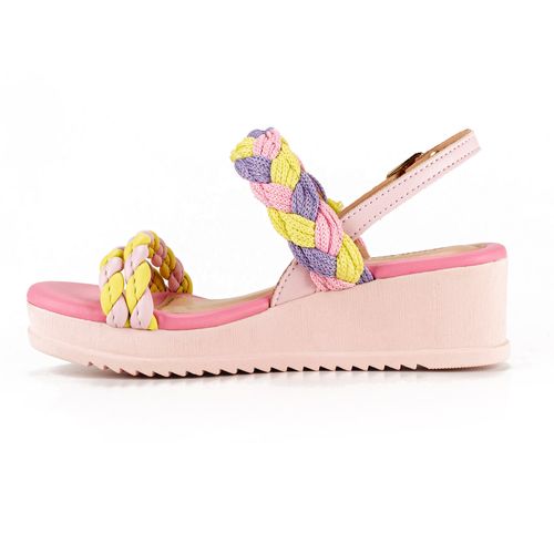 Sandália Pink  Cats Infantil Anabela Rosa