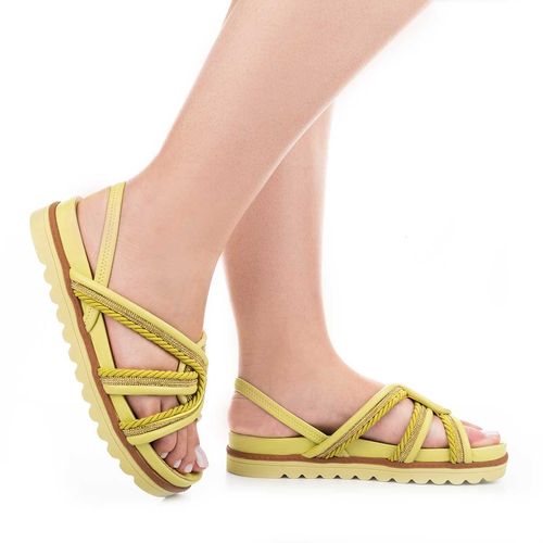 Sandália Tanara  Flatform Verde