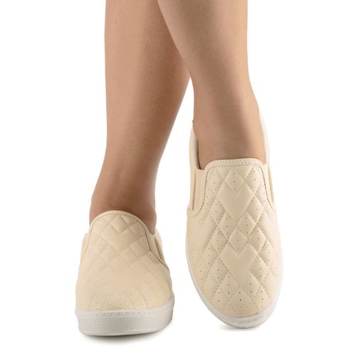 Tênis Mississipi  Slip On Bege Claro