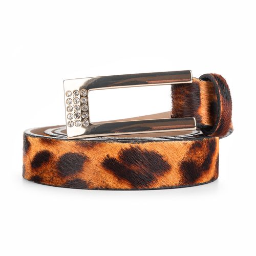 Cinto Dakota  de Couro Animal Print