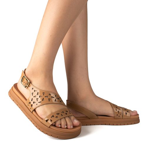 Sandália Dakota Flatform Bege