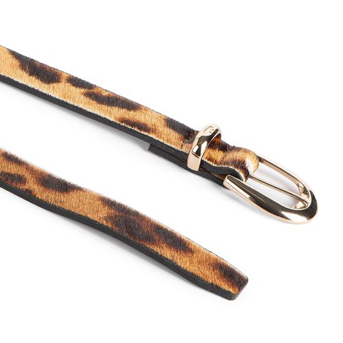 Cinto Dakota  de Couro Animal Print