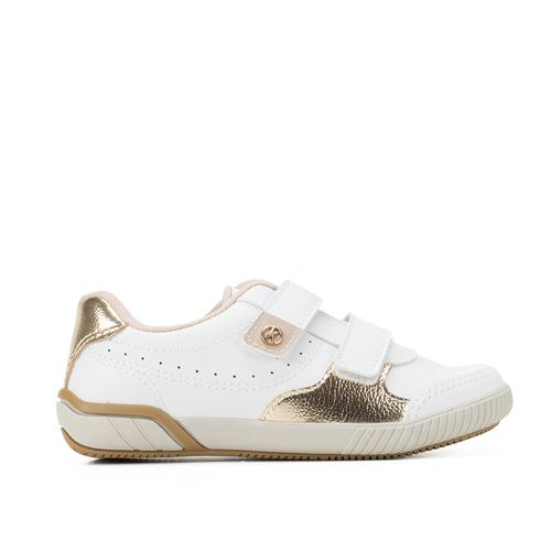 Tênis Kolosh Infantil Casual Branco e Metalizado