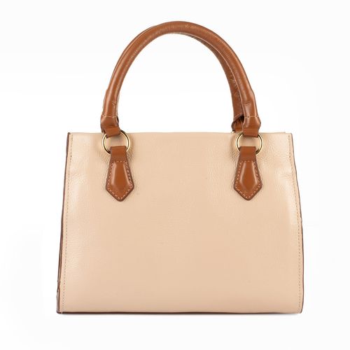 Bolsa Tanara Bege e Caramelo