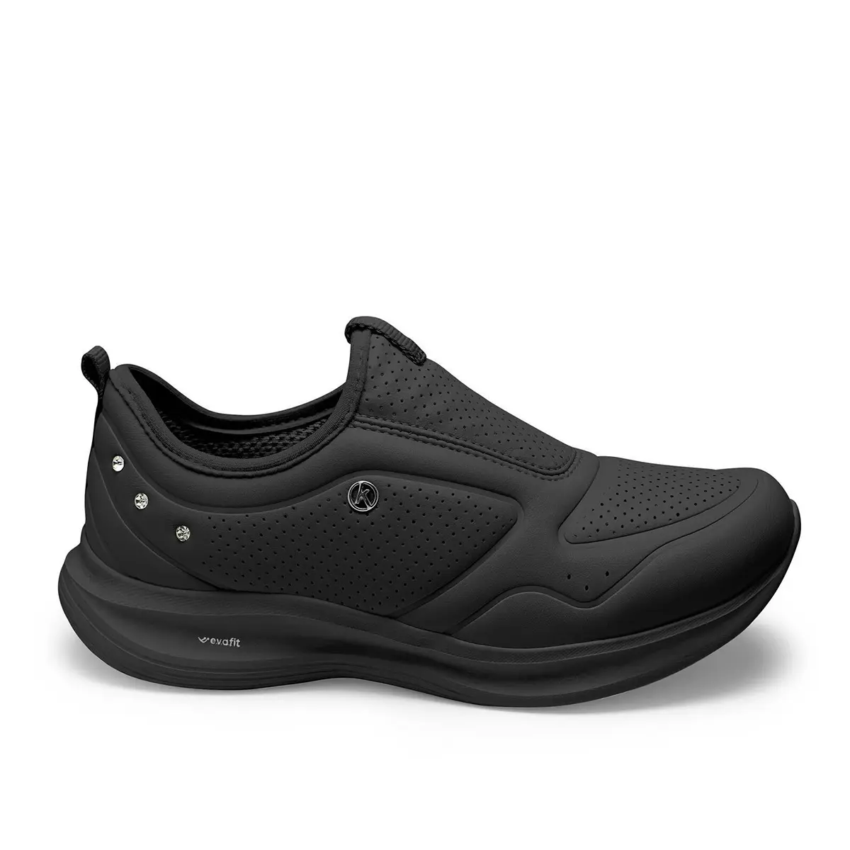 Tênis Kolosh Esportivo Feminino Slip On Preto