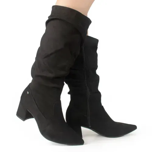 Bota Dakota  de Cano Longo Preta