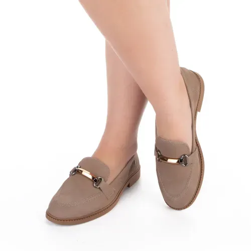 Mocassim Dakota  de Couro Marrom