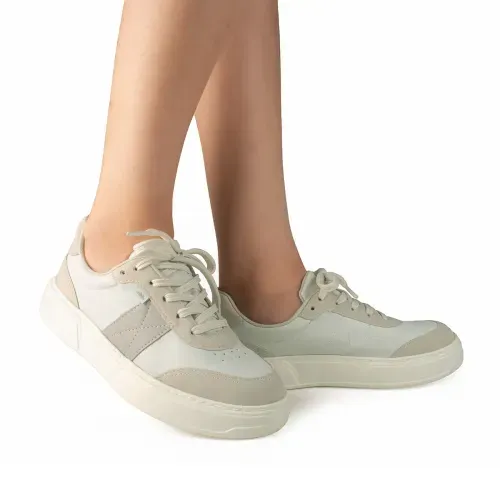 Tênis Dakota  Casual Branco e Bege