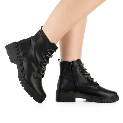 Bota Coturno Dakota Tratorada Preta