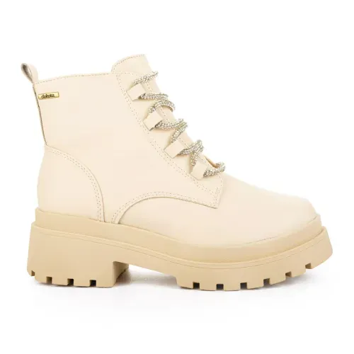 Bota Coturno  Dakota Tratorada Bege