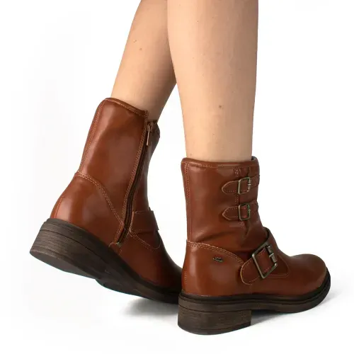 Bota Dakota  de Salto Bloco Castanho