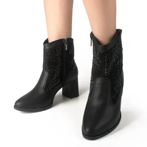 Bota Dakota  de Cano Curto Preta