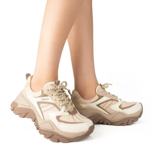 Tênis Dakota  Chunky Bege