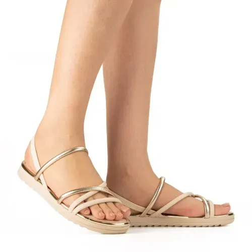 Sandália Dakota  Flatform Bege