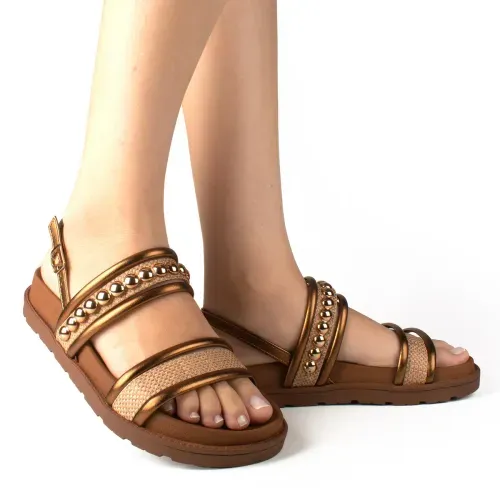 Sandália Dakota  Flatform Metalizada