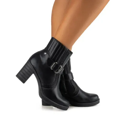 Bota Mississipi  de Cano Curto Preta