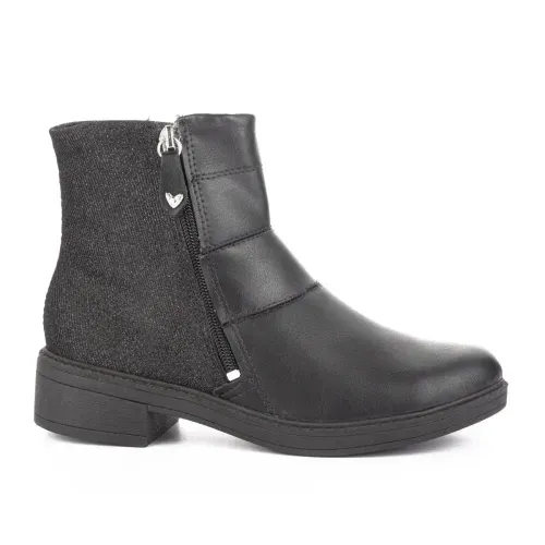 Bota Mississipi de Cano Curto Preta