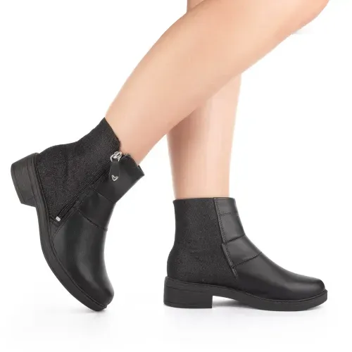 Bota Mississipi de Cano Curto Preta