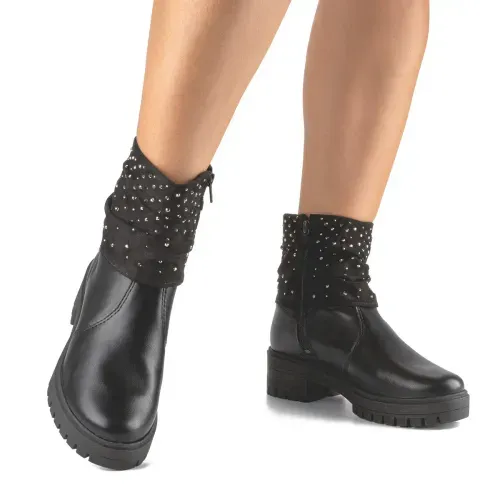 Bota Mississipi  de Cano Curto Preta