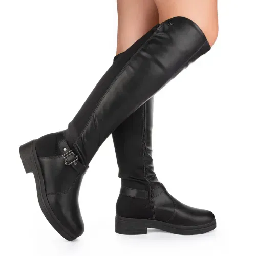 Bota Mississipi  de Cano Longo Preta