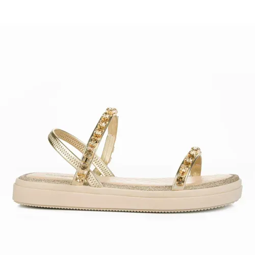 Sandália Mississipi Flatform Metalizada