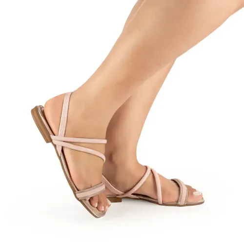 Sandália Mississipi  Rasteira Rosa