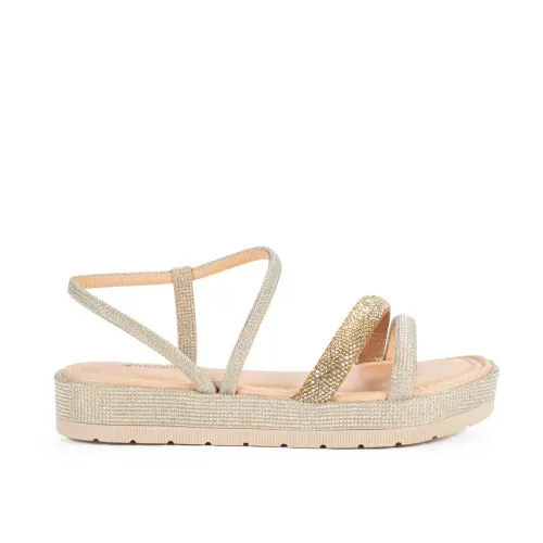 Sandália Mississipi  Flatform Bege