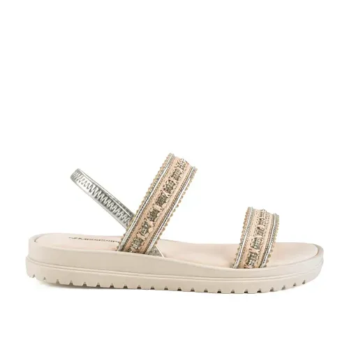 Sandália Mississipi  Flatform Bege