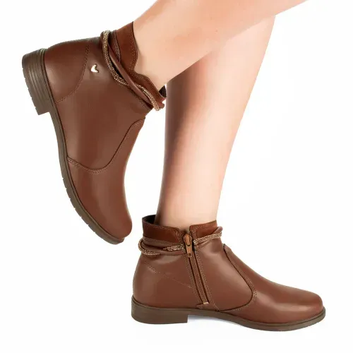Bota Mississipi de Cano Curto Marrom