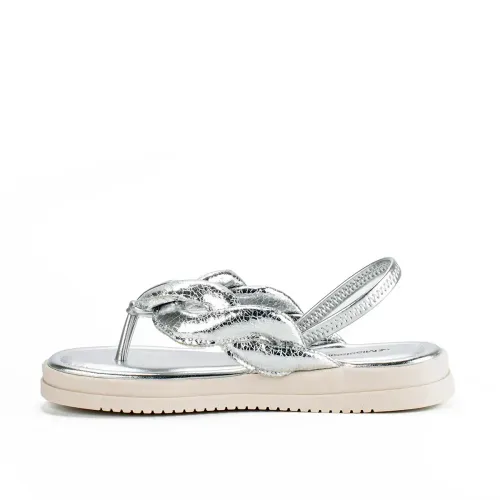 Sandália Mississipi Flatform Metalizada