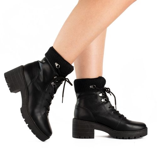 Bota Coturno  Mississipi de Salto Bloco Preta