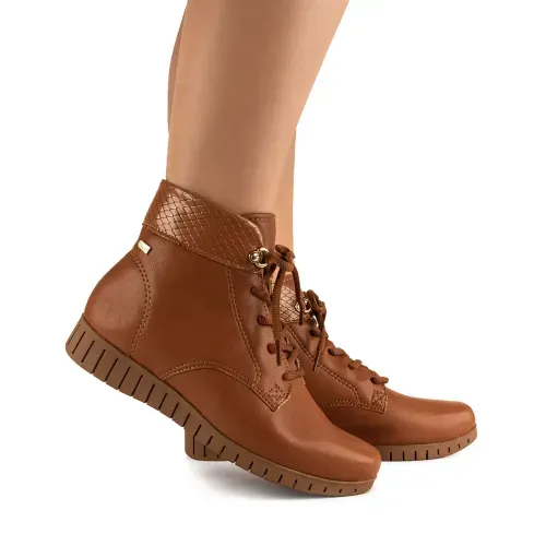 Bota Coturno  Campesí Caramelo