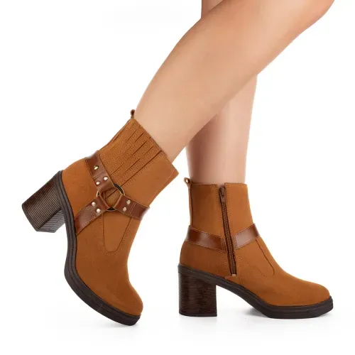 Bota Tanara  de Cano Curto Caramelo