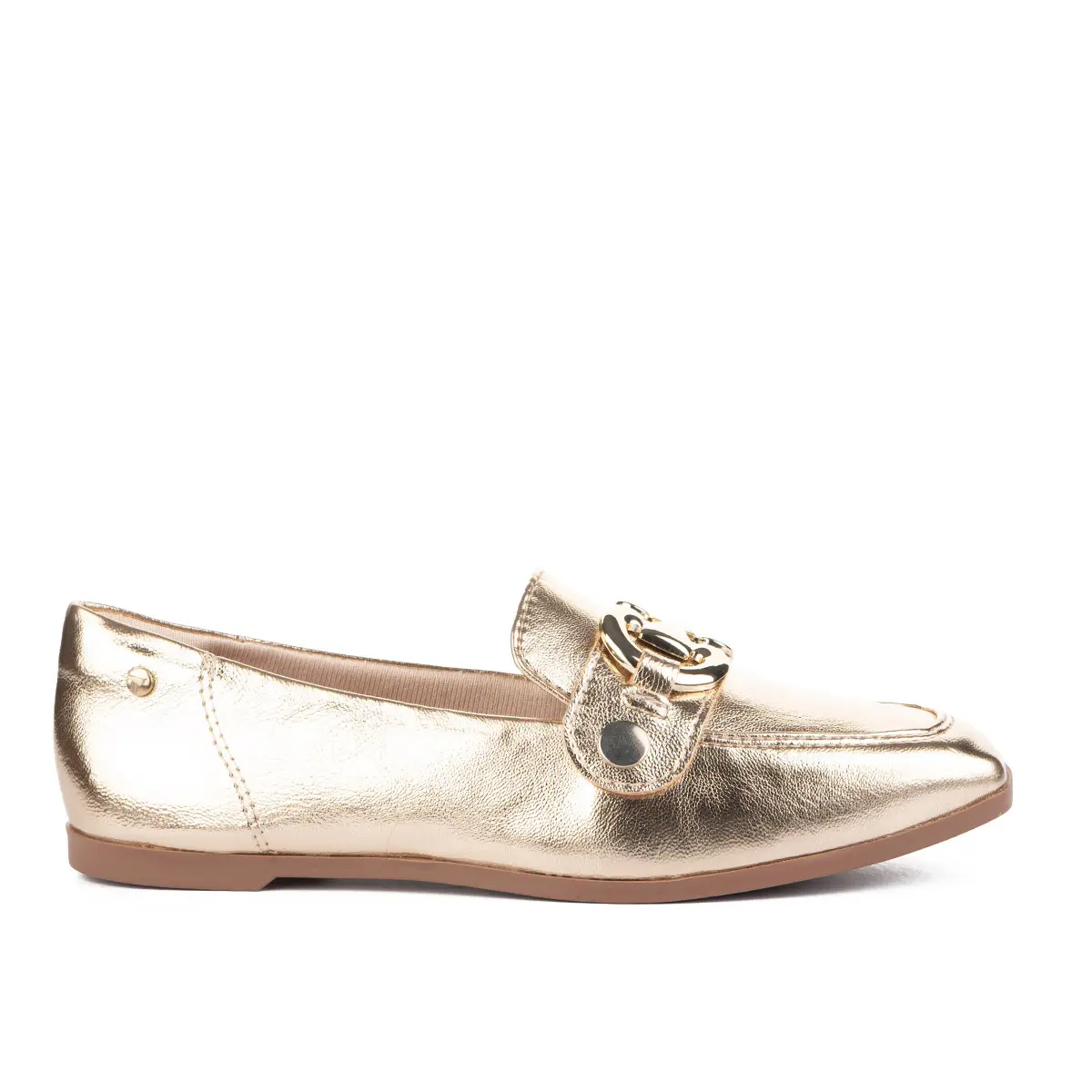 Sapato Tanara Loafer Metalizado