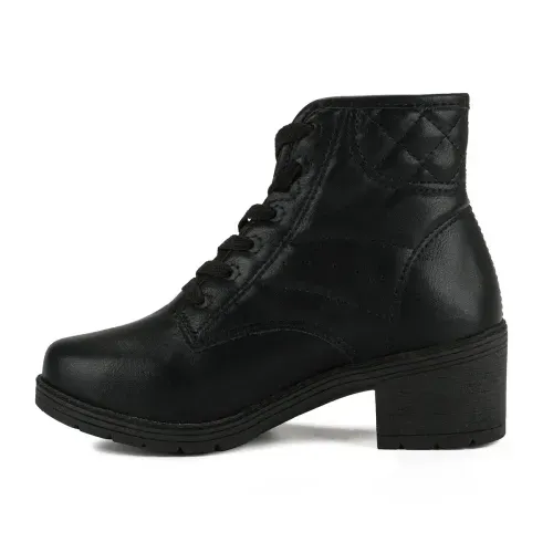 Bota Coturno  Pink Cats Infantil Preta
